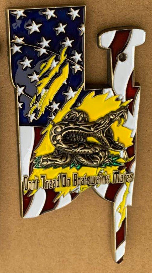 Boatswains Mate Sheaths Don’t Tread Coin - Miami Vets Memorabilia